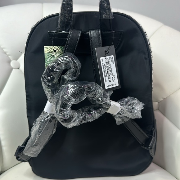 NWT BADGLEY MISCHKA QUILTED NYLON BACKPACK - Picture 2 of 2